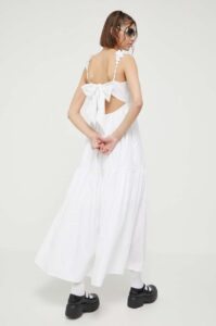 Šaty Abercrombie & Fitch bílá