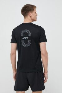Běžecké tričko Reebok černá barva