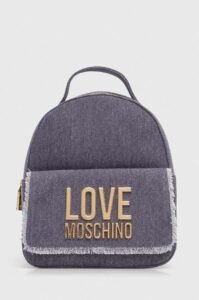 Bavlněný batoh Love Moschino fialová