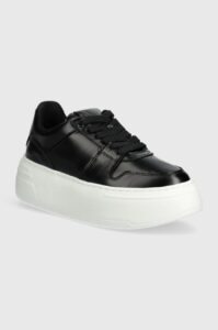 Kožené sneakers boty Marc O'Polo černá