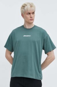 Bavlněné tričko Dickies ENTERPRISE TEE SS zelená