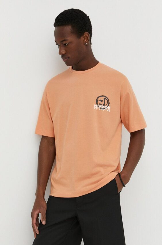 Bavlněné tričko Drykorn ANAYO_GD oranžová barva
