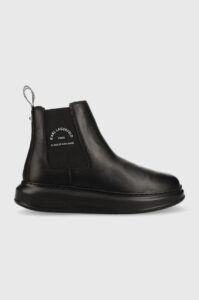 Kožené kotníkové boty Karl Lagerfeld KAPRI
