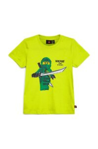 Dětské bavlněné tričko Lego žlutá