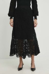 Bavlněná sukně Answear Lab černá
