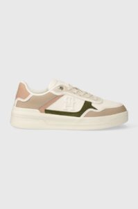 Kožené sneakers boty Tommy Hilfiger ESSENTIAL BASKET