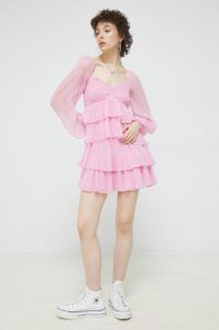 Šaty Abercrombie & Fitch růžová