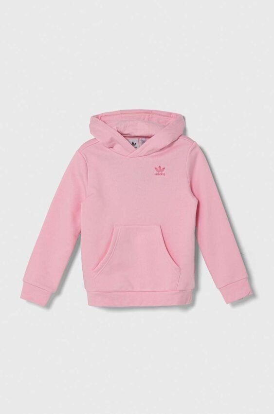 Dětská mikina adidas Originals růžová barva