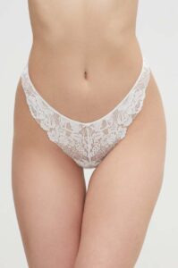 Tanga women'secret FEMININE LACE bílá