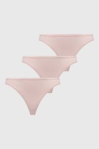 Kalhotky brazilky Guess 3-pack růžová