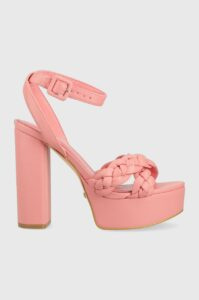 Sandály Guess GABIRA růžová barva