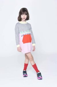 Dětské bavlněné šaty Marc Jacobs