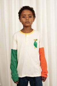 Dětské bavlněné tričko s dlouhým rukávem Mini
