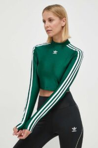 Tričko s dlouhým rukávem adidas Originals zelená
