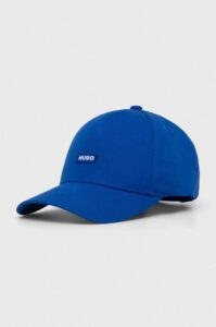 Bavlněná baseballová čepice Hugo Blue
