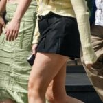Photo asymmetric skirt